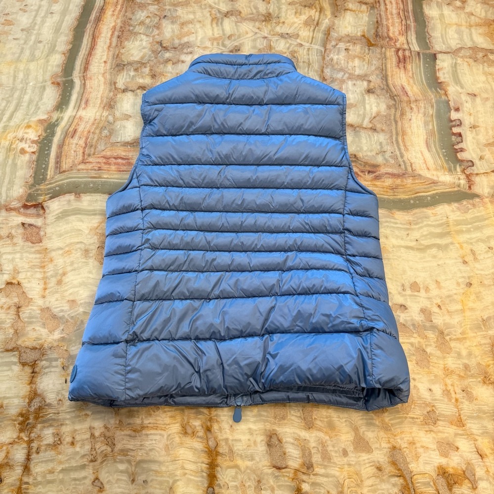 Save The Duck Womens Ultra Light Puffer Vest Jacket Blue Full Zip Outdoor 2/M - Picture 2 of 6